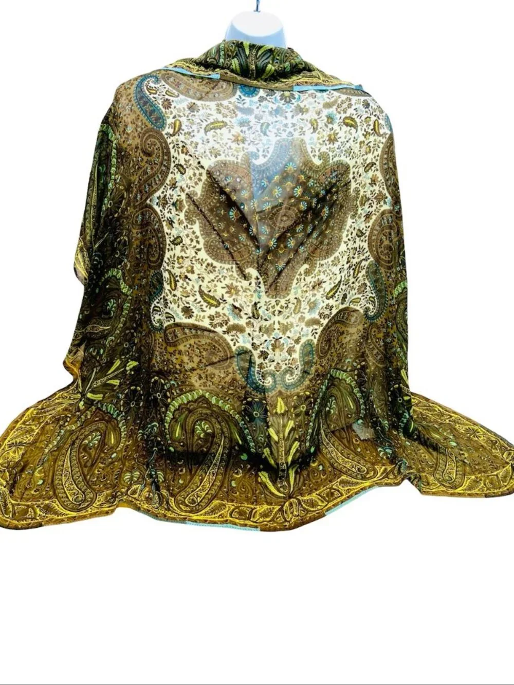 Vintage ETRO 100% Silk Chiffon Lg 44